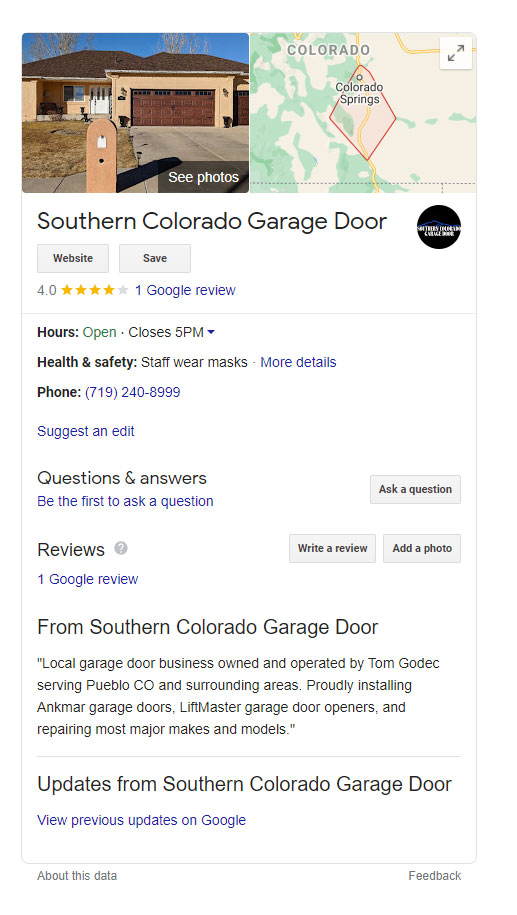 Google my business as a Local SEO tool